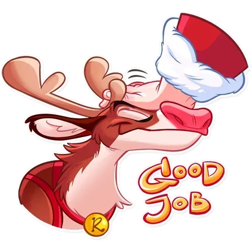 Reindeer Party - Sticker 4