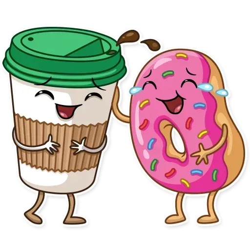 Donut and Coffe - Sticker 6