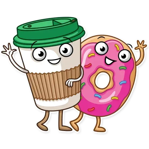 Donut and Coffe - Sticker 7