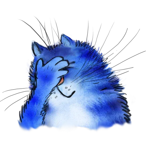 Blue cat - Sticker 4