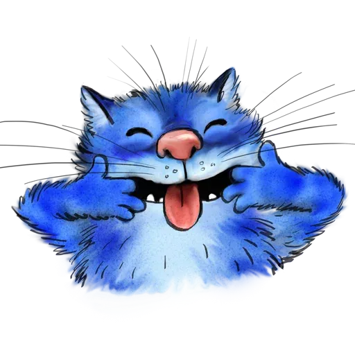 Blue cat - Sticker 5