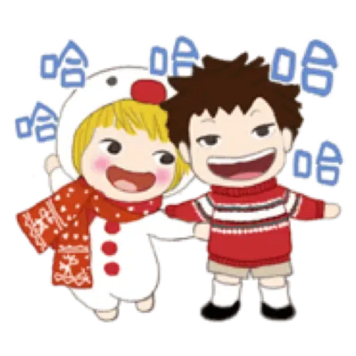 小柳丁女孩16 與朋友們 - 冬季生活聊天用語 (聖誕, 新年) (2) - Sticker 3