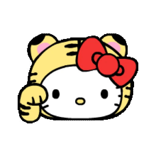 Hello Kitty New Year's Animated Emoji (新年) (1) GIF*- Sticker