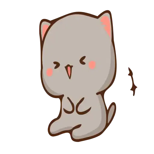 Animated cute cats - Sticker 8