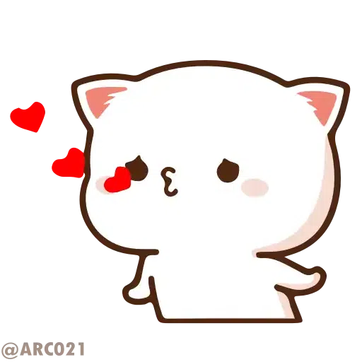 Animated cute cats - Sticker 2