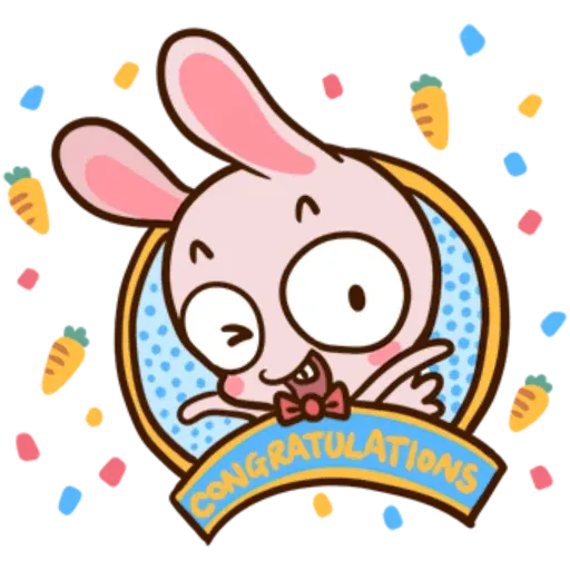 Pink Rabbit 🐇 - Sticker 4