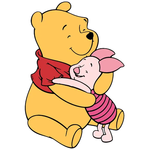Ursinho Pooh e Piglet- Sticker